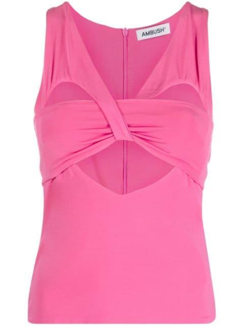 cut-out sleeveless tank top by AMBUSH