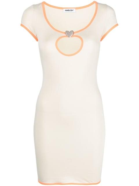 cut-out trim-detail mini dress by AMBUSH