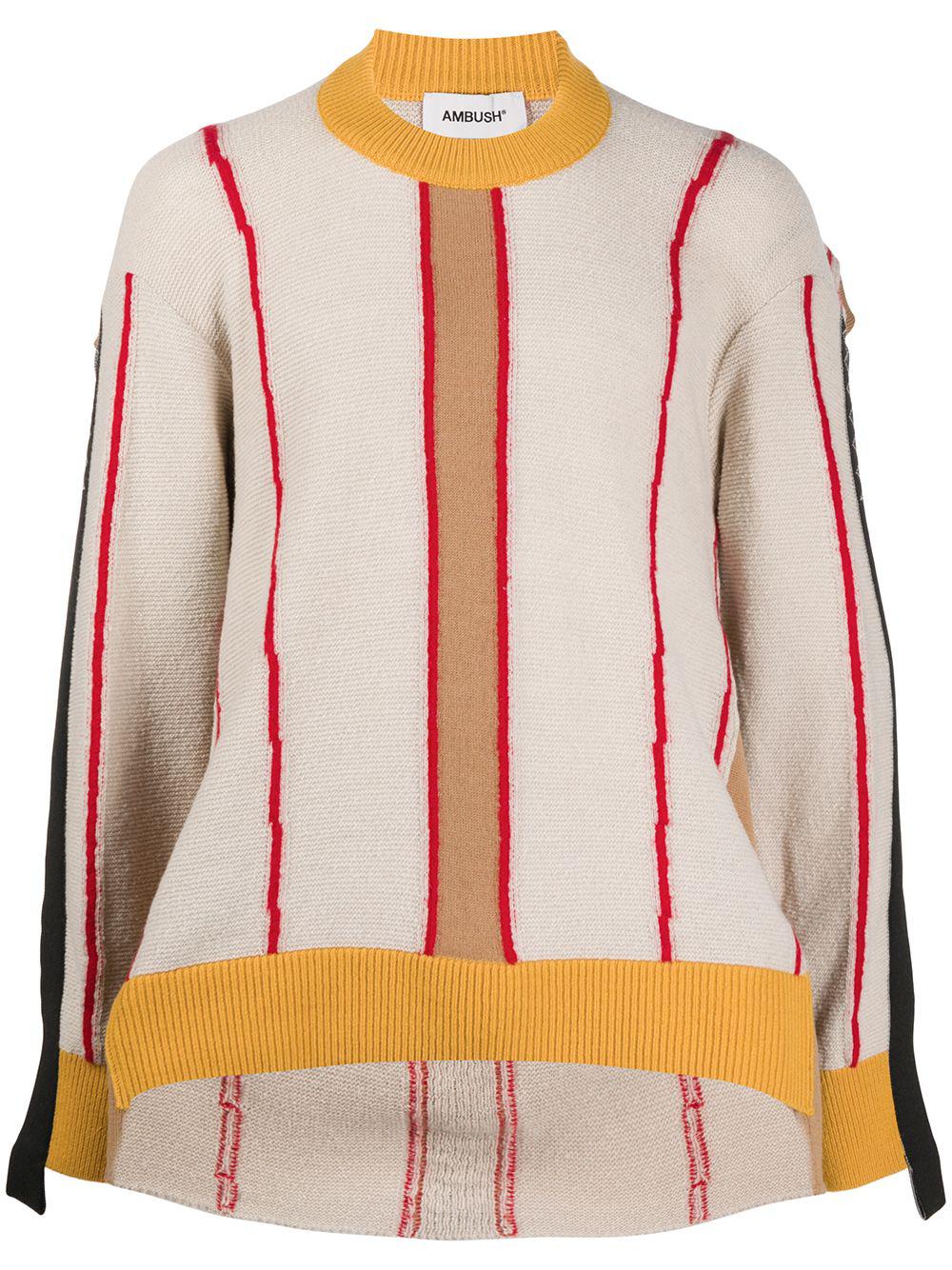 deconstructed crew neck sweatshirt by AMBUSH