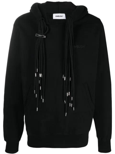 drawstring cotton hoodie by AMBUSH