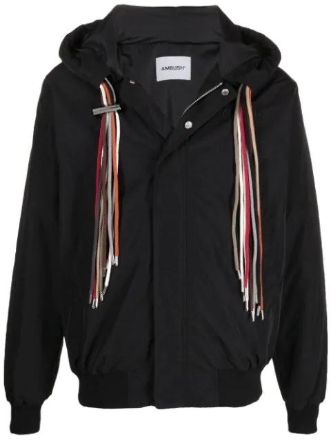 drawstring hoodied jacket by AMBUSH