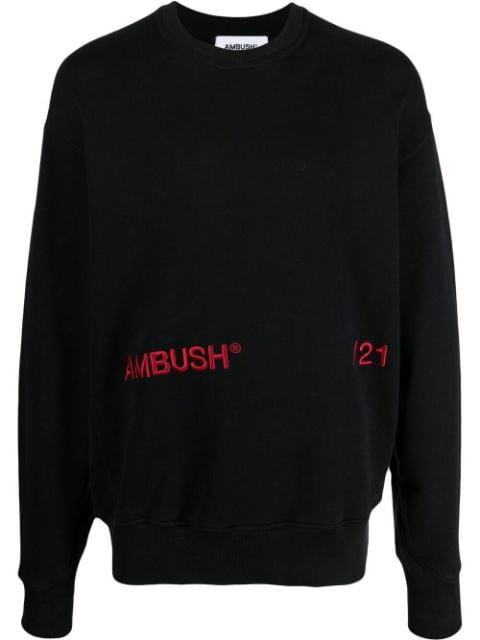 embroidered-logo sweatshirt by AMBUSH