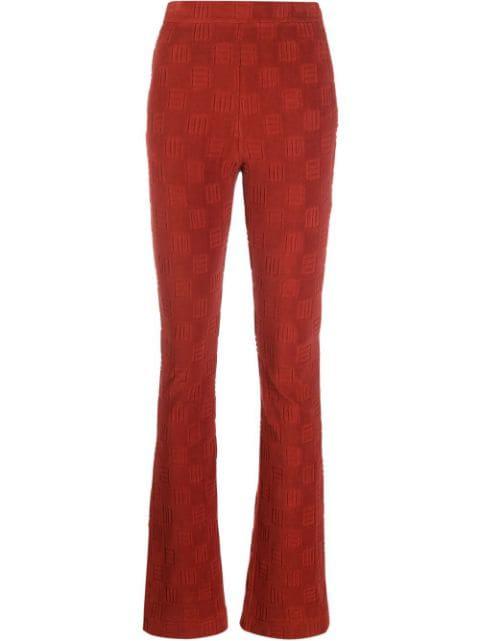 flared monogram sweatpants by AMBUSH
