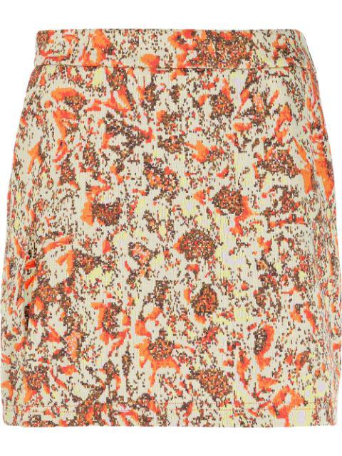 floral jacquard mini skirt by AMBUSH