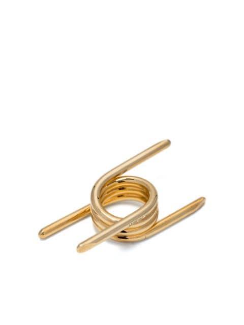 gold-plated wrap-around ring by AMBUSH
