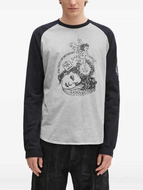 graphic-print raglan-sleeve T-shirt by AMBUSH