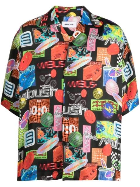 graphic-print short-sleeve shirt by AMBUSH