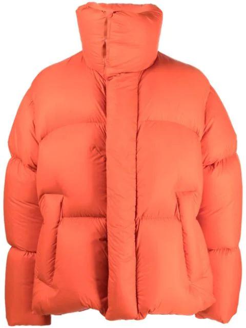 high-collar padded short jacket by AMBUSH