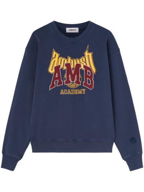 logo-appliqué sweatshirt by AMBUSH