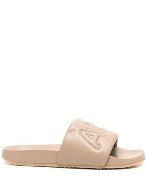 logo embossed slides by AMBUSH