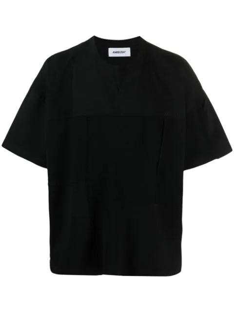 logo-embroidered cotton T-shirt by AMBUSH