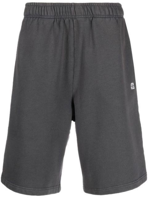 logo-print elasticated track shorts by AMBUSH