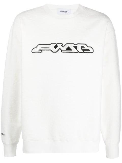 logo-print long sleeves sweatshirt by AMBUSH