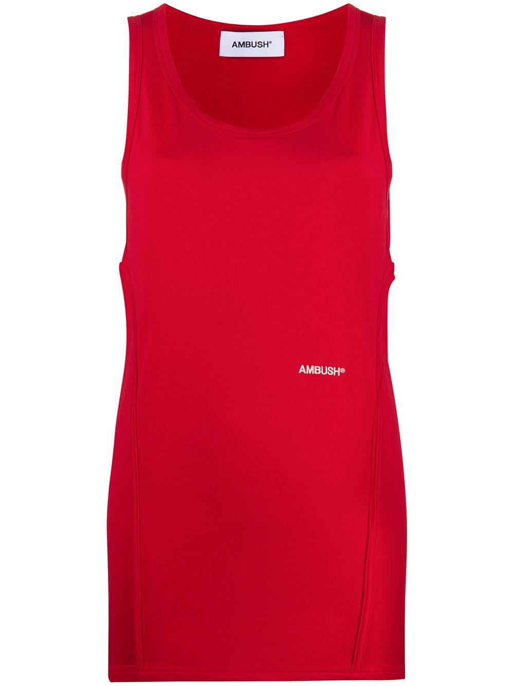 logo-print tank top by AMBUSH
