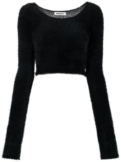 long-sleeve cropped sweater by AMBUSH