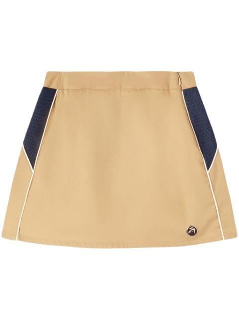 mesh-panelled cotton miniskirt by AMBUSH
