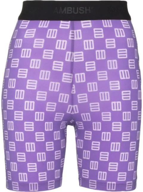 monogram knee-length shorts by AMBUSH