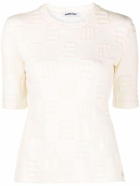 monogram-pattern T-shirt by AMBUSH