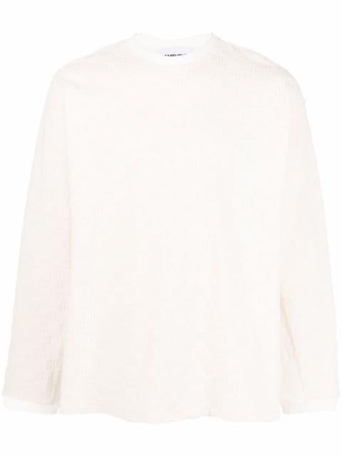 monogram towelling-finish sweatshirt by AMBUSH