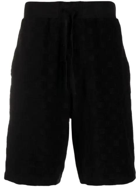 monogram towelling-finish track shorts by AMBUSH