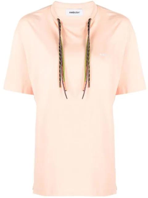 multi-cord logo-print T-shirt by AMBUSH