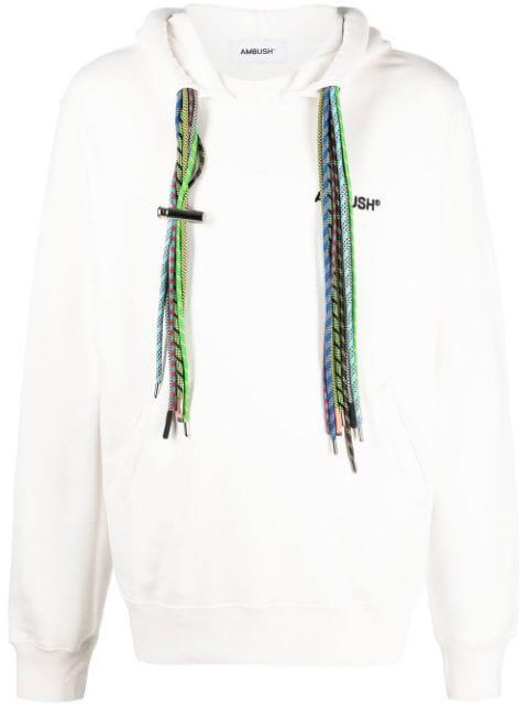multi-cord long-sleeve hoodie by AMBUSH