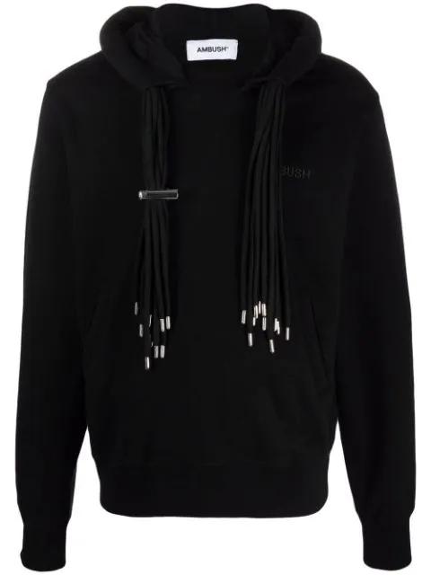 multi-cord long-sleeve hoodie by AMBUSH