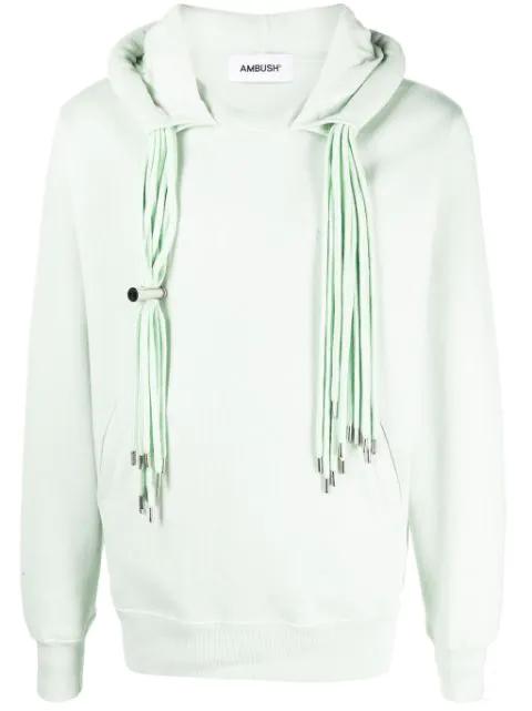 multicord logo-print hoodie by AMBUSH