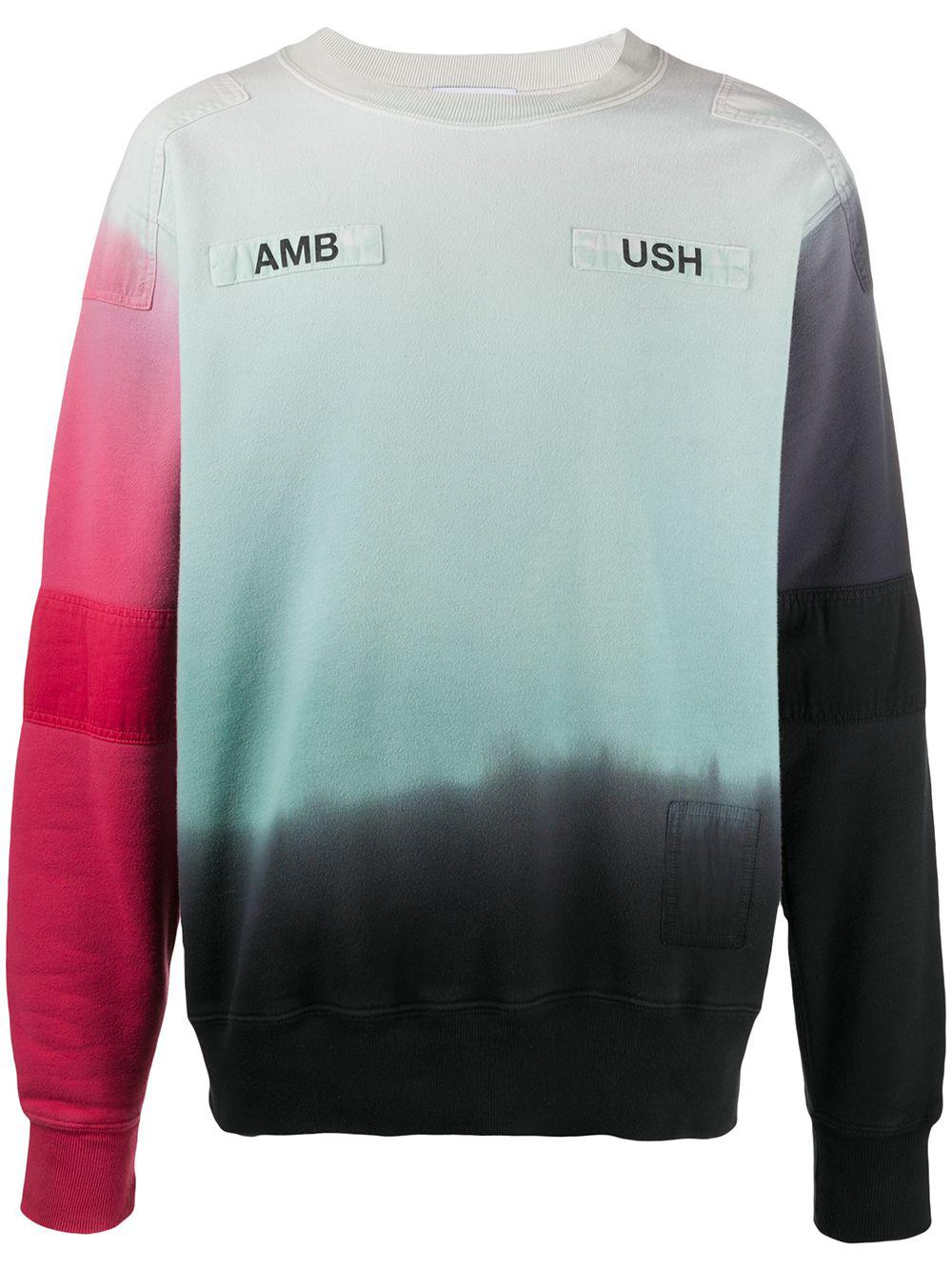 ombré logo-print sweatshirt by AMBUSH