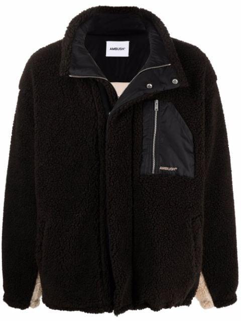 panelled sherpa jacket by AMBUSH