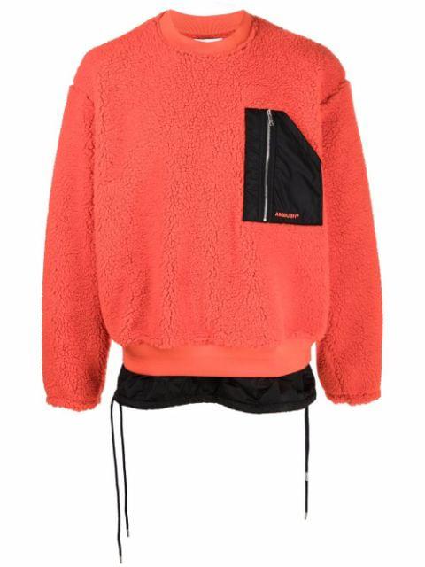 patch pocket logo jumper by AMBUSH