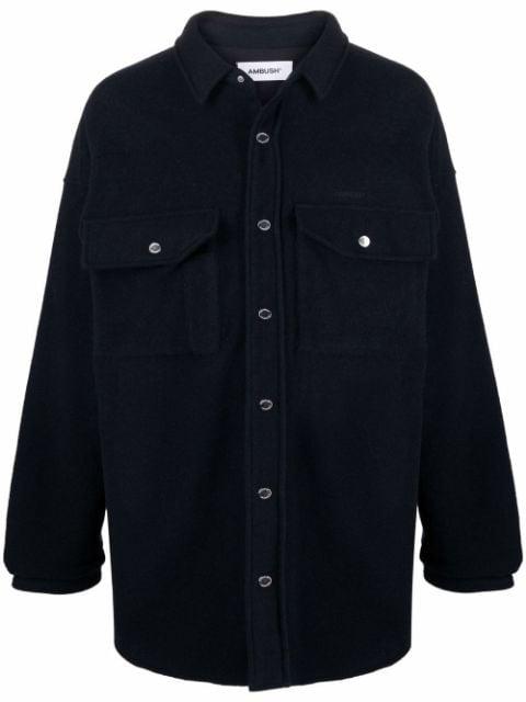 press-stud shirt jacket by AMBUSH