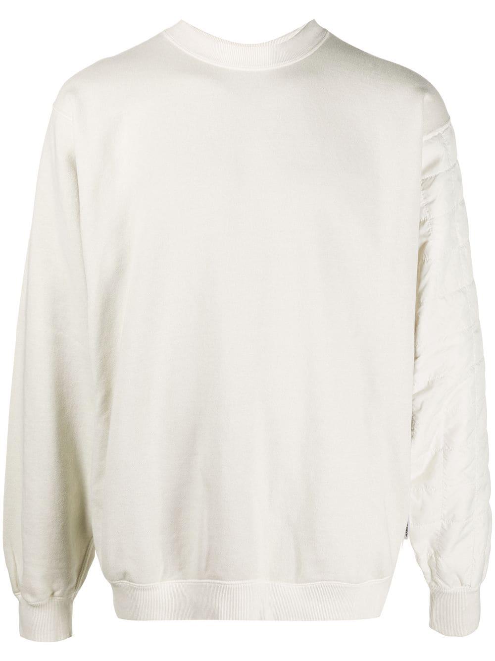 quilted crew neck sweatshirt by AMBUSH