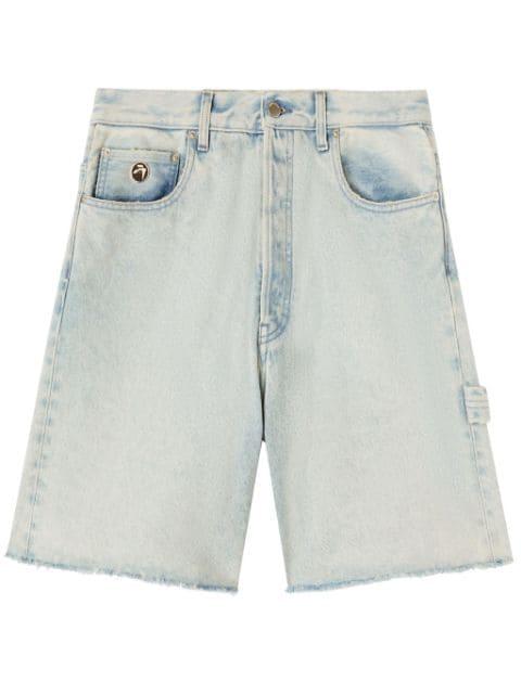 raw-edge denim shorts by AMBUSH