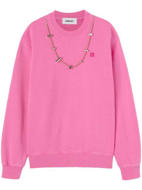 stoppers-chain crewneck sweatshirt by AMBUSH