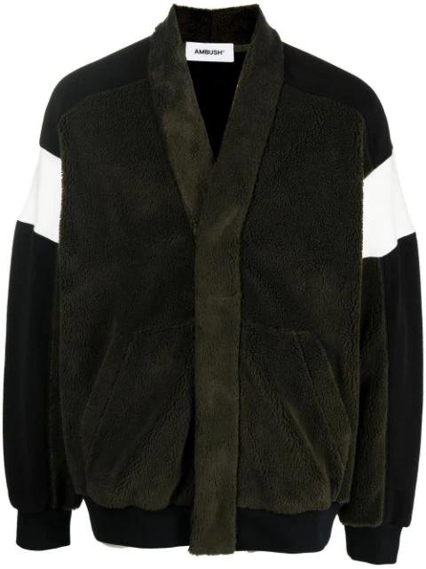 stripe-detail V-neck jumper by AMBUSH
