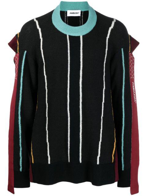 striped-knit jumper by AMBUSH