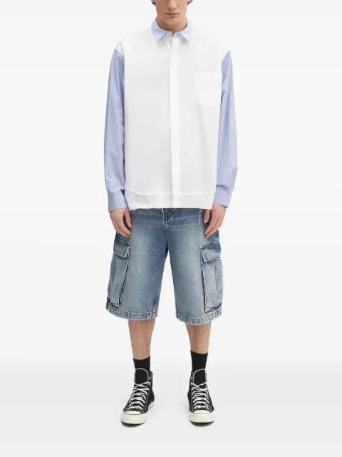 striped-panel shirt by AMBUSH