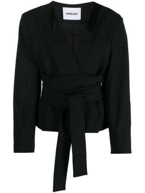 tailored tie-waist blazer by AMBUSH