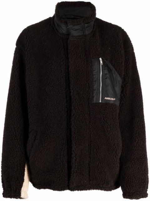 two-tone teddy jacket by AMBUSH