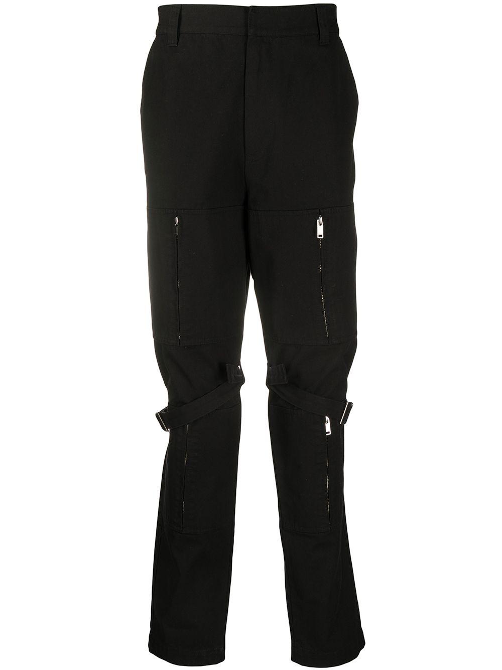 zipped detail cargo trousers by AMBUSH