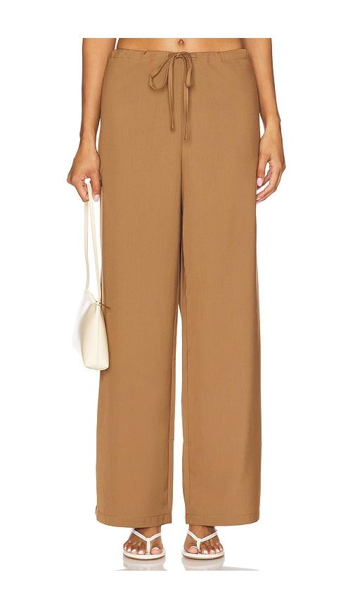 Amelie Teje Costera Pant in Tan by AMELIE TEJE
