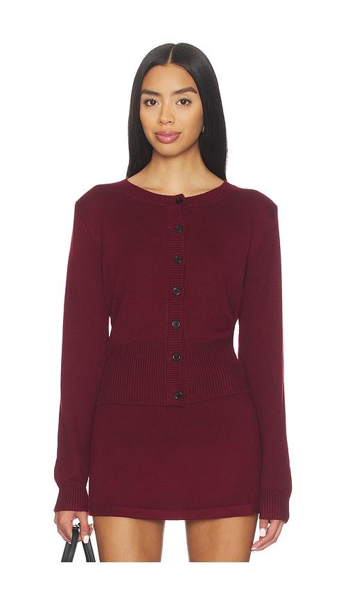 Amelie Teje Elle Knit Top in Red by AMELIE TEJE