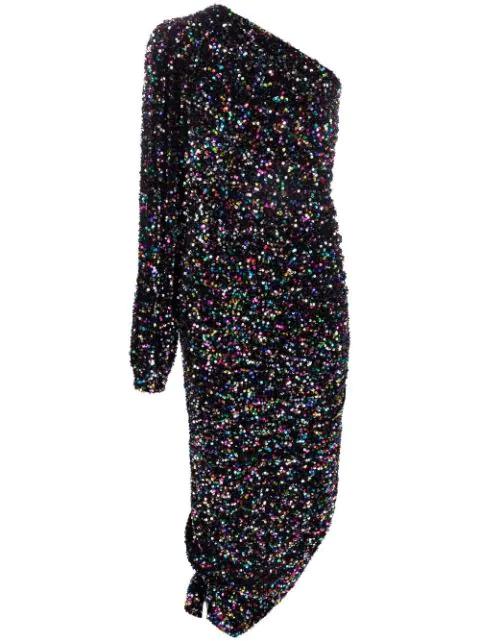 asymmetric sequin dress by AMEN