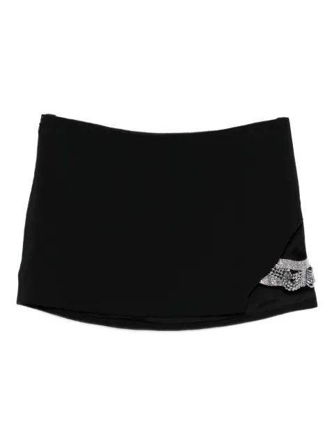 beaded-embellished panel mini skirt by AMEN