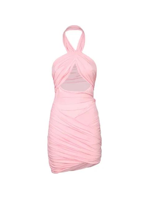 draped-design mini dress by AMEN
