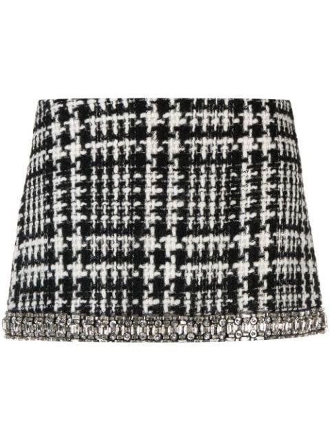 houndstooth-pattern mini skirt by AMEN
