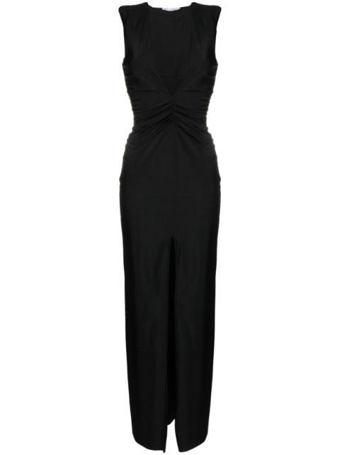 ruched-effect maxi dress by AMEN