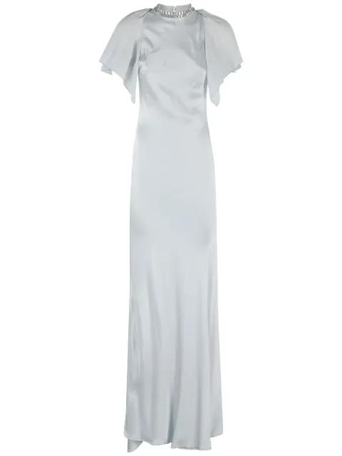 satin maxi dress by AMEN
