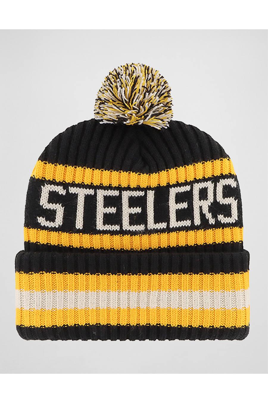 '47 Brand Pittsburgh Steelers Bering Cuff Knit Beanie Men's Black by undefined '47 Brand Pittsburgh Steelers Bering Cuff Knit Beanie Men's Black by undefined